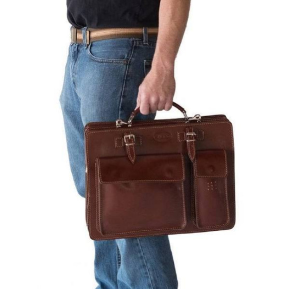 Sharo Other - New Sharo Genuine Italian Leather Laptop Briefcase